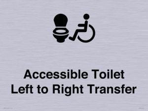 Accessible Toilet with Left to Right Transfer